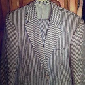 Vintage seersucker suit